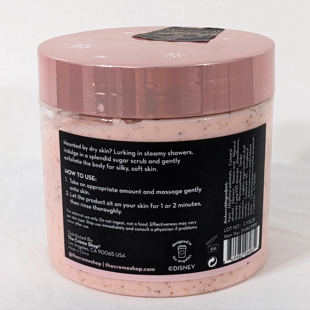 Disney The Nightmare Before Christmas Exfoliating Sugar Body Scrub Charcoal Rose